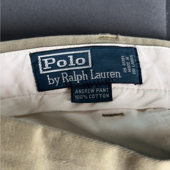 Polio by Ralph Lauren Chino Green Pants Size 42/32 Mens - Picture 5 of 6